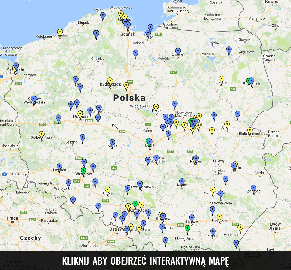mapa mszy trydenckiej w polsce